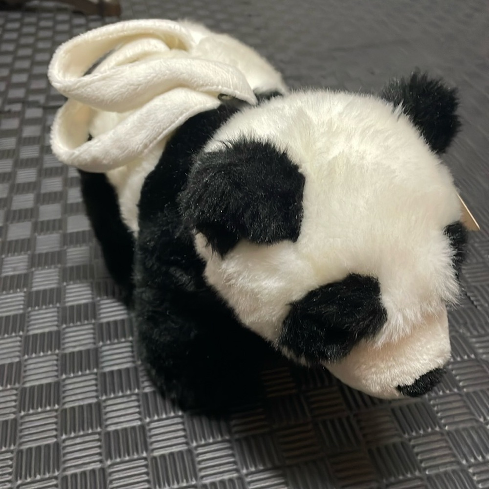 Panda plush tote purse by unipak design